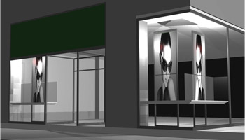 opticas place vendome, vitrinas